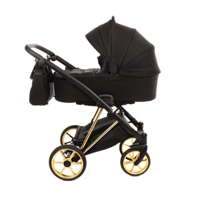 black and gold pushchair