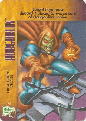 Marvel OVERPOWER Hobgoblin Hillshire Farms Frightening Visage special Very Rare