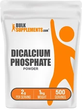 BulkSupplements Dicalcium Phosphate (DCP) Powder 1kg - 2g Per Serving