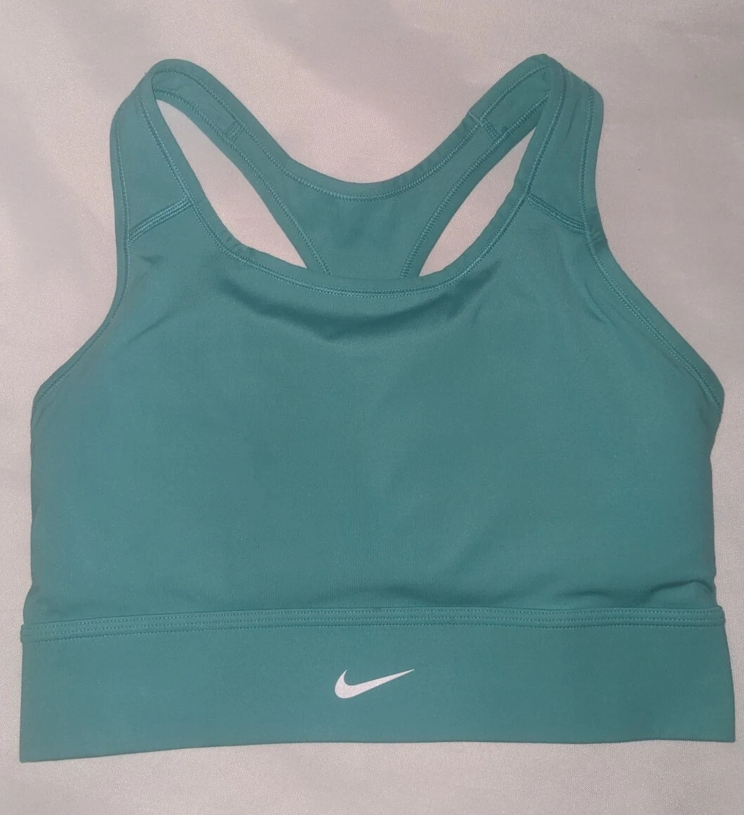 NIKE DRI-FIT SWOOSH WOMEN'S MEDIUM-SUPPORT 1-PIECE PADDED LONGLINE