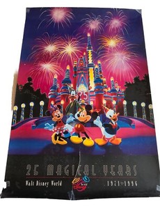 Disney World 25th Anniversary Poster | eBay