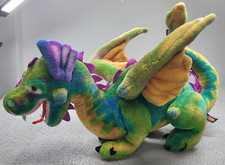 Melissa  Doug Dragon 2121 Plush Stuffed Animal Large Rainbow Bendable
