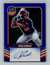 2026 Panini Prizm Stars & Stripes Chris Rembert Blue Autograph Auto 08/49