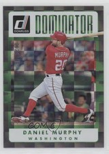 2017 Panini Donruss Dominators Silver 62/349 Daniel Murphy #D-6 0nr3