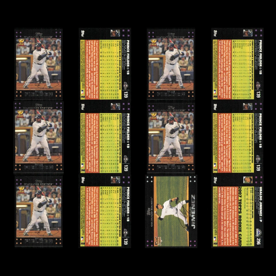 Lote de 89 tarjetas de béisbol 2007 Topps Rookie Card Gold Cup CT casi nuevo conjunto MLB Foto 4 de 4
