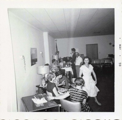 VTG Photo 1959 Beautiful Women Handsome Man Dancing Dress Fashion