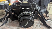 Nikon FG 35mm Black Film Camera Excellent Condition Film Tested Whole package
