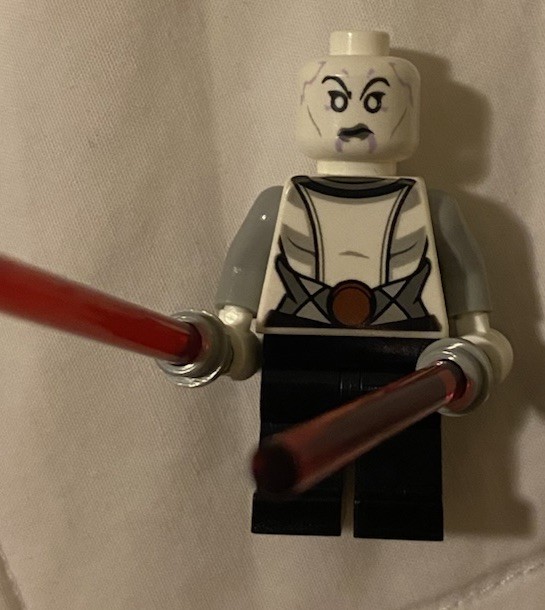 LEGO Star Wars Asajj Ventress Minifigure sw0615 White Torso 75087 