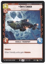 Star Wars Unlimited Onyx Cinder #177 Rare ASH