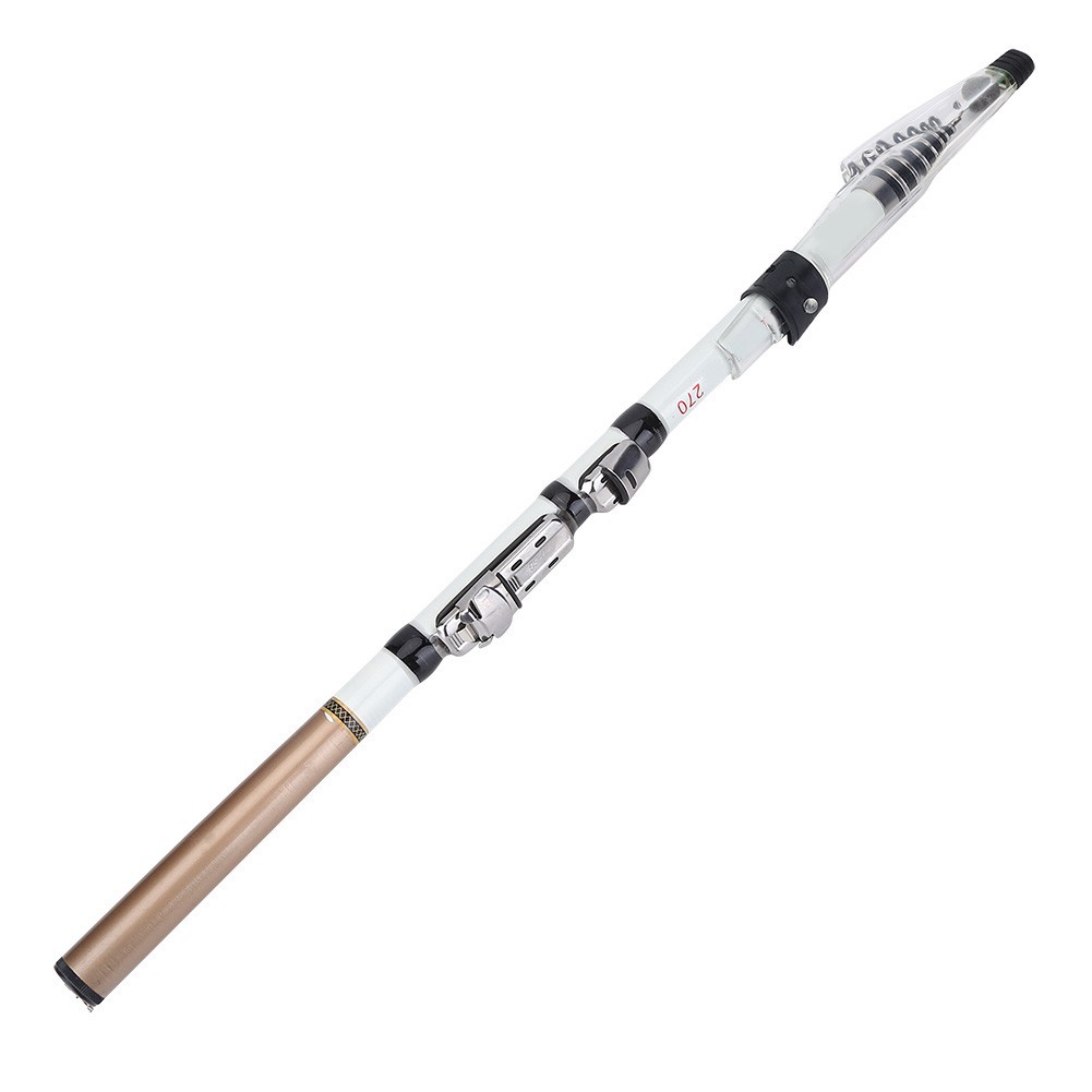 (2.7m)Portable Telescopic Fishing Rod Travel Spinning Fishing Pole Carbon..
