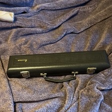 Gemeinhardt Black Flute Case Plastic Fabric Carry Handle Fully Lined Interior