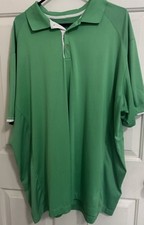 Nike Golf tour Preformance Mens Polo Shirt size 3XL/ Solid Green, Green Stiching