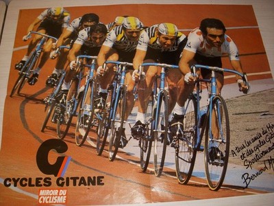 RADSPORT POSTER TEAM RENAULT GITANE hinten ZIGEUNERIN AKTUELLES