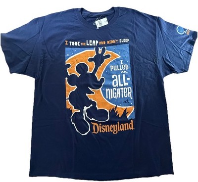 Hanes Disney Mickey Mouse Leap Year 2012 Navy Blue XL Unisex Adult T-Shirt