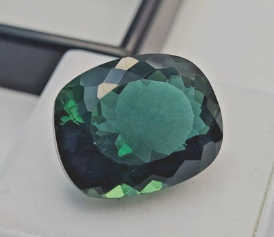 Awesome Green Tourmaline Cushion Cut 12-14 Ct Natural Loose Gemstone For Pendant