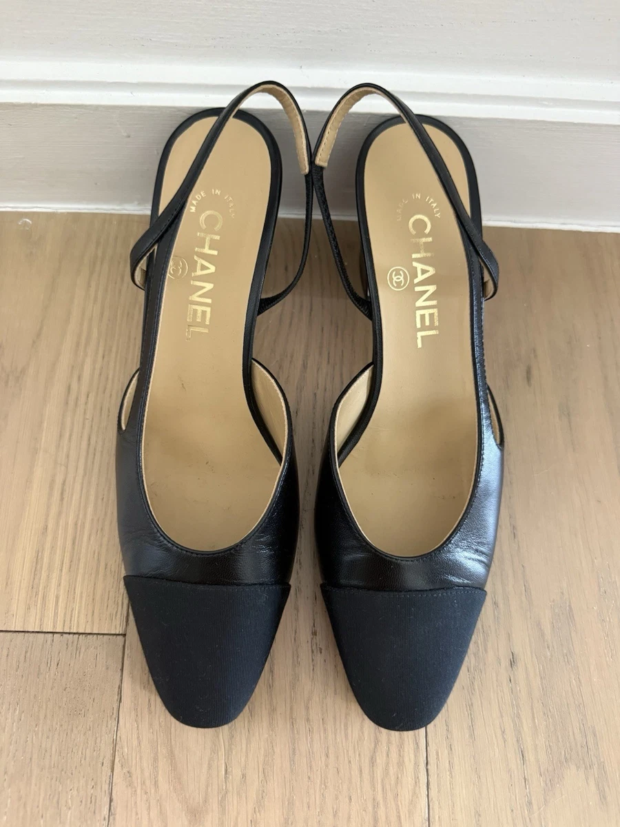 Black CHANEL Cap Toe Heels for Women for sale | eBay