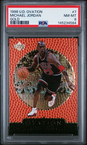 Michael Jordan [Gold] #7 1998 Upper Deck Ovation card