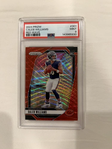 2024 Panini Prizm Caleb Williams Red Wave /149 PSA 9