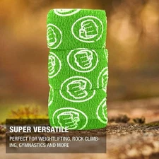 12-Pack WOD Nation Weightlifting Hook Grip Tape (23ft/Roll) - Green