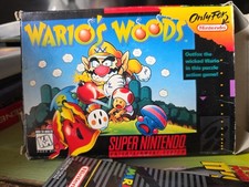Wario's Woods SNES (Super Nintendo Entertainment System, 1994) Complete W Poster