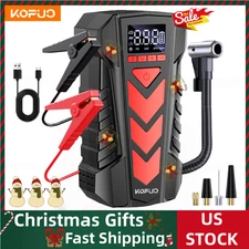 10000mAh Car Jump Starter with Air Compressor Battery Jumper Box Charger Booster