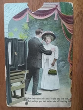 c1909 postmarked Independence, Preston County, WV, risque humor, photography