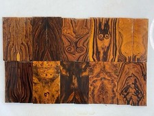 DESERT IRONWOOD BOOKMATCH BURL PAIR H F 10 PZAS 5.2X1.7X3/8 LOT BM 9