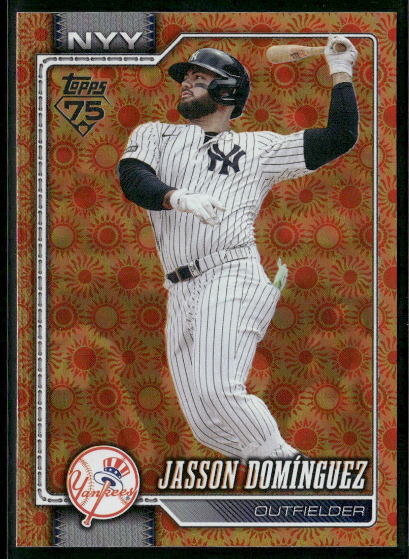 2026 Topps Series 2 Jasson Dominguez #533 Holiday Sun Foil NY Yankees B1604