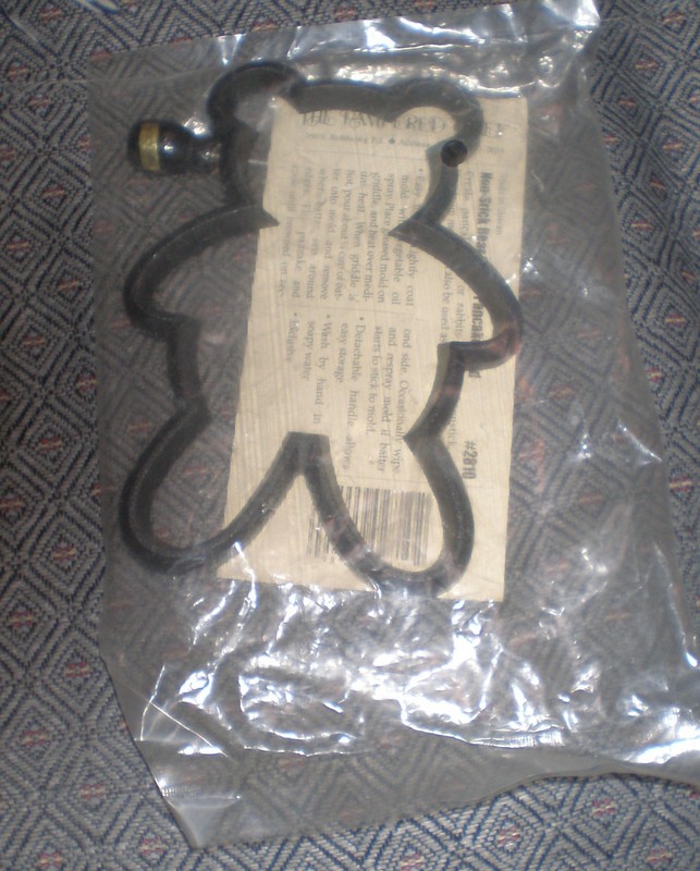 New Pampered Chef Non-Stick Bear/Rabbit Pancake Mold 6", #2810, NIP