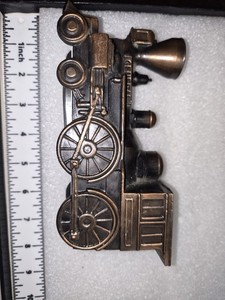 Vintage Banthrico "General" Steam Locomotive Die-Cast Metal Train Coin Bank