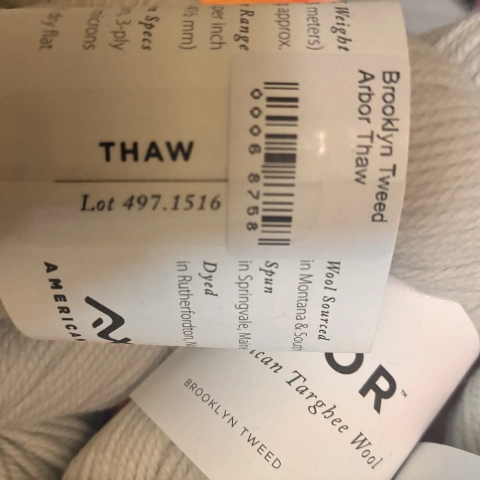 1 skein Brooklyn Tweed Arbor Yarn 100% Targhee Wool - Image 4 of 4