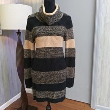 Caren Sport Sweater Dress, Turtle Neck, Long Sleeve Knit