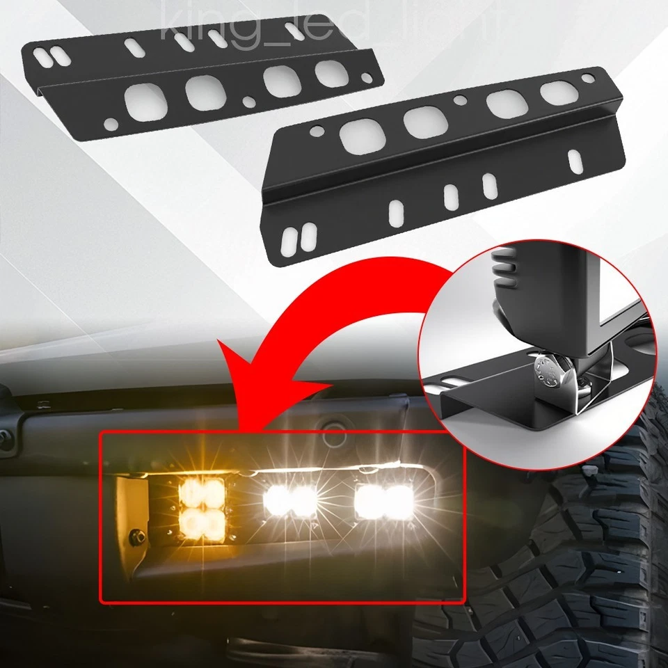 Kit combinado de luces antiniebla LED 240W para parachoques delantero Ford Bronco 2021-2022 2023 24 piezas Foto 3 de 4