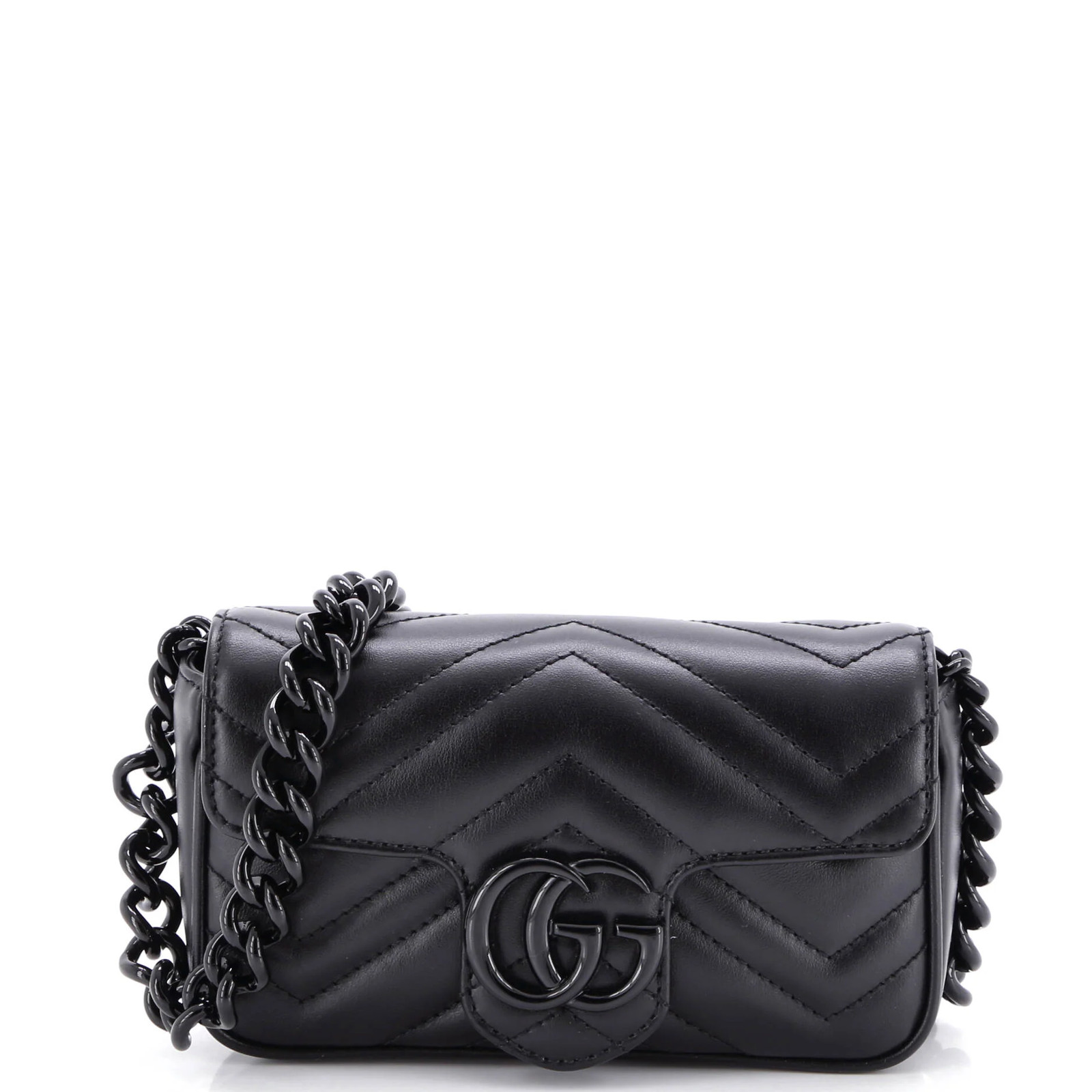 Gucci GG Marmont Matelasse Leather Flap Belt Bag-image