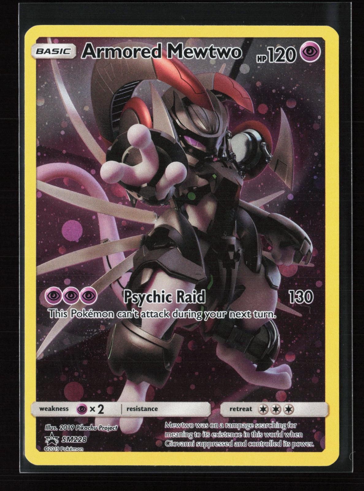 Armored Mewtwo - SM228 Holo Promo Sun & Moon Promo Pokemon Holo Lightly Played