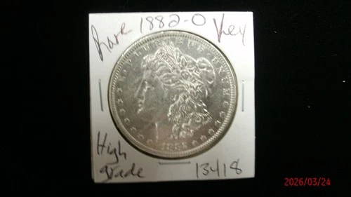 1882-O AU Morgan Silver Dollar #3418