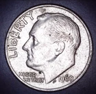 Vintage 1960-P Roosevelt Dime 90% Silver Circulated High Grade Coin