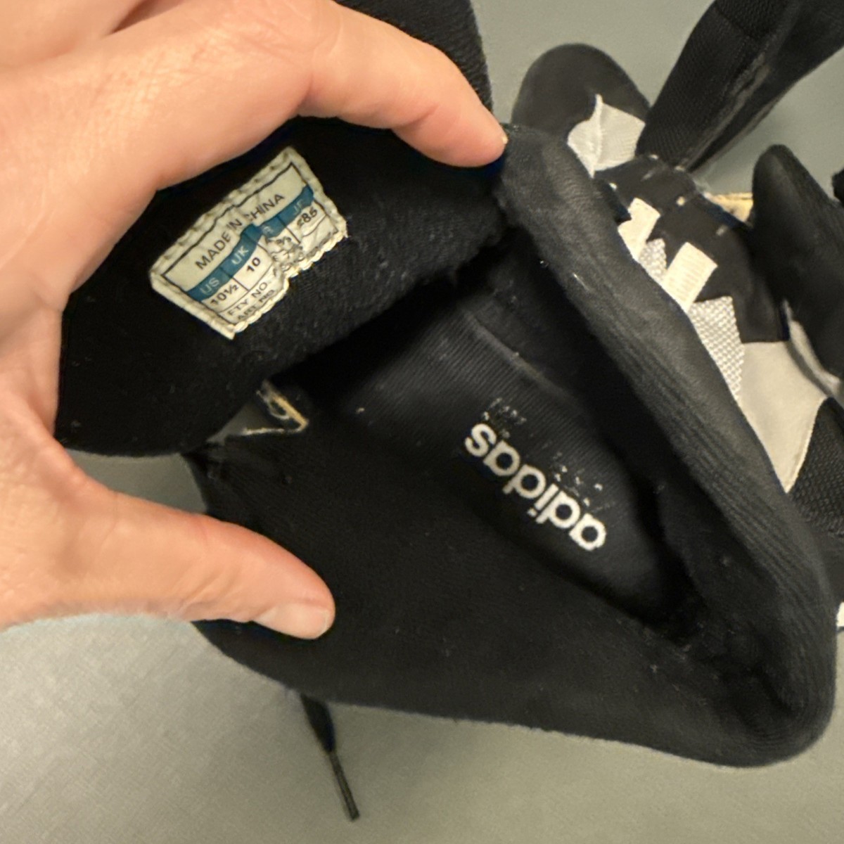 Adidas Nitro Vintage 1999 ‎ Wrestling Shoes Men\'s Size 10 Grey /black/white Rare SOLD** Adidas Nitro (1999). Size 9.5. Great Used Condition  main image 3