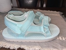 New size 5 youth girls blue sandals