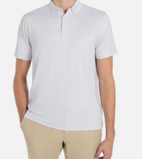 Hickey Freeman Men's Short Sleeve Polo Shirt, Gray, Size XXL