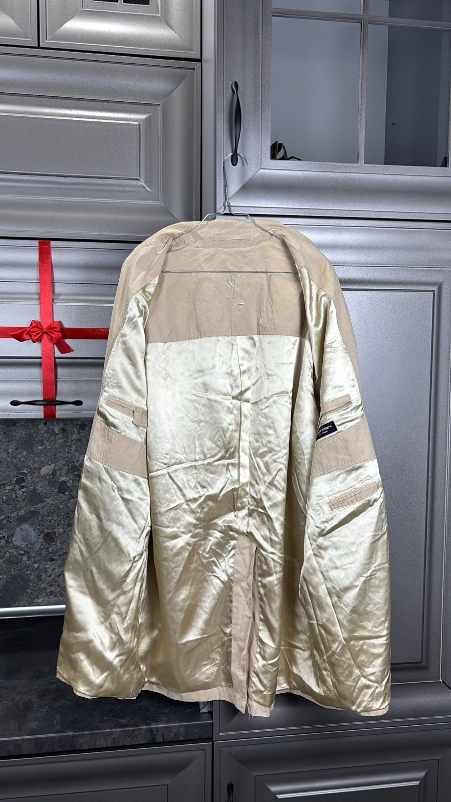Trench cappotto vintage Yves Saint Laurent taglia 50