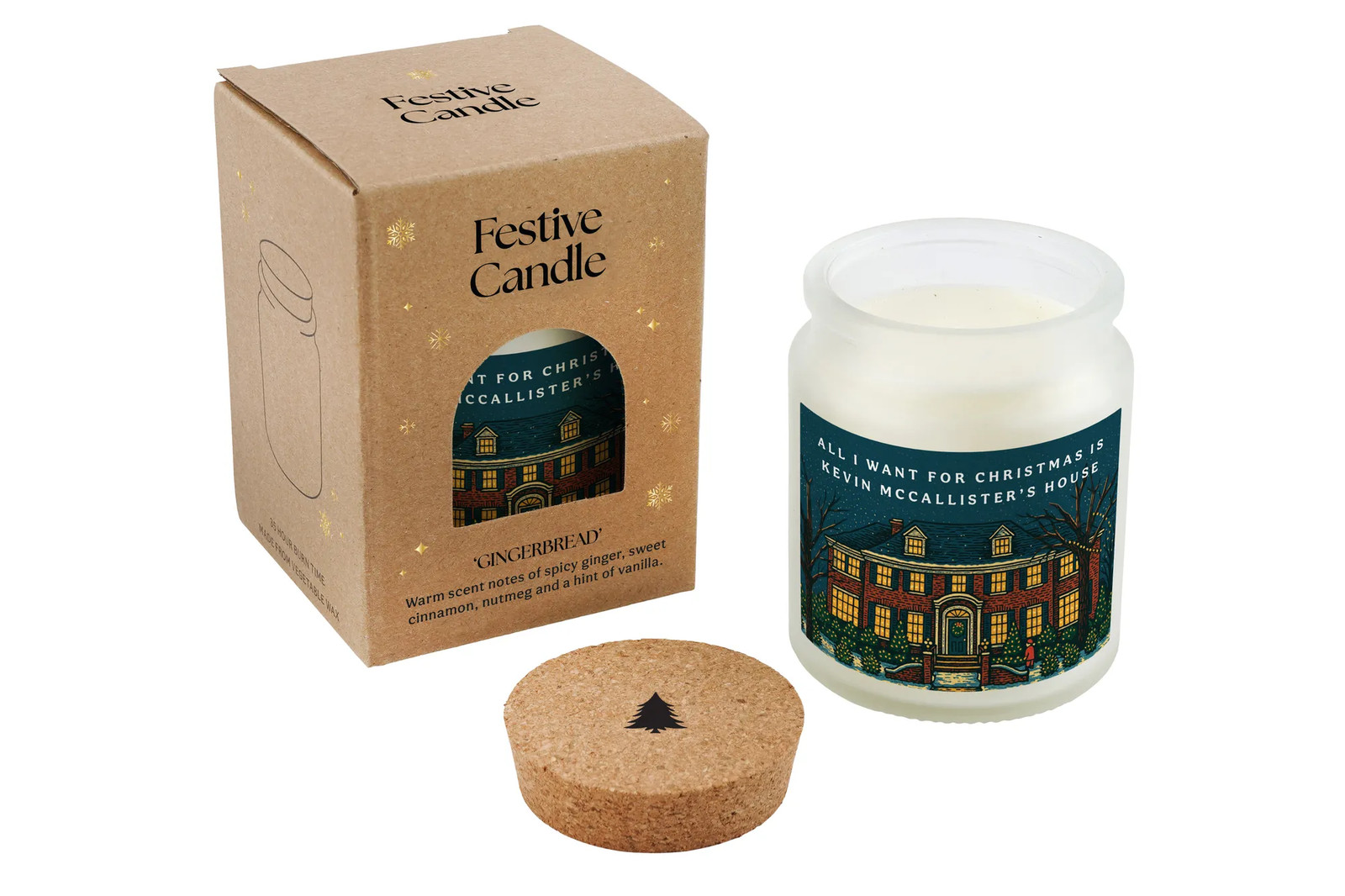 Gingerbread Scented Christmas Candle | Seasonal Winter Home Décor
