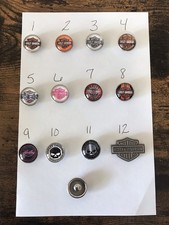 Snaps For Snap Jewelry Harley Davidson Logos
