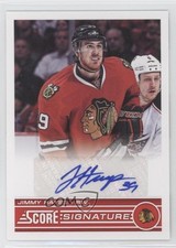 2013-14 Score Signatures Jimmy Hayes #SS-JH Auto z1b