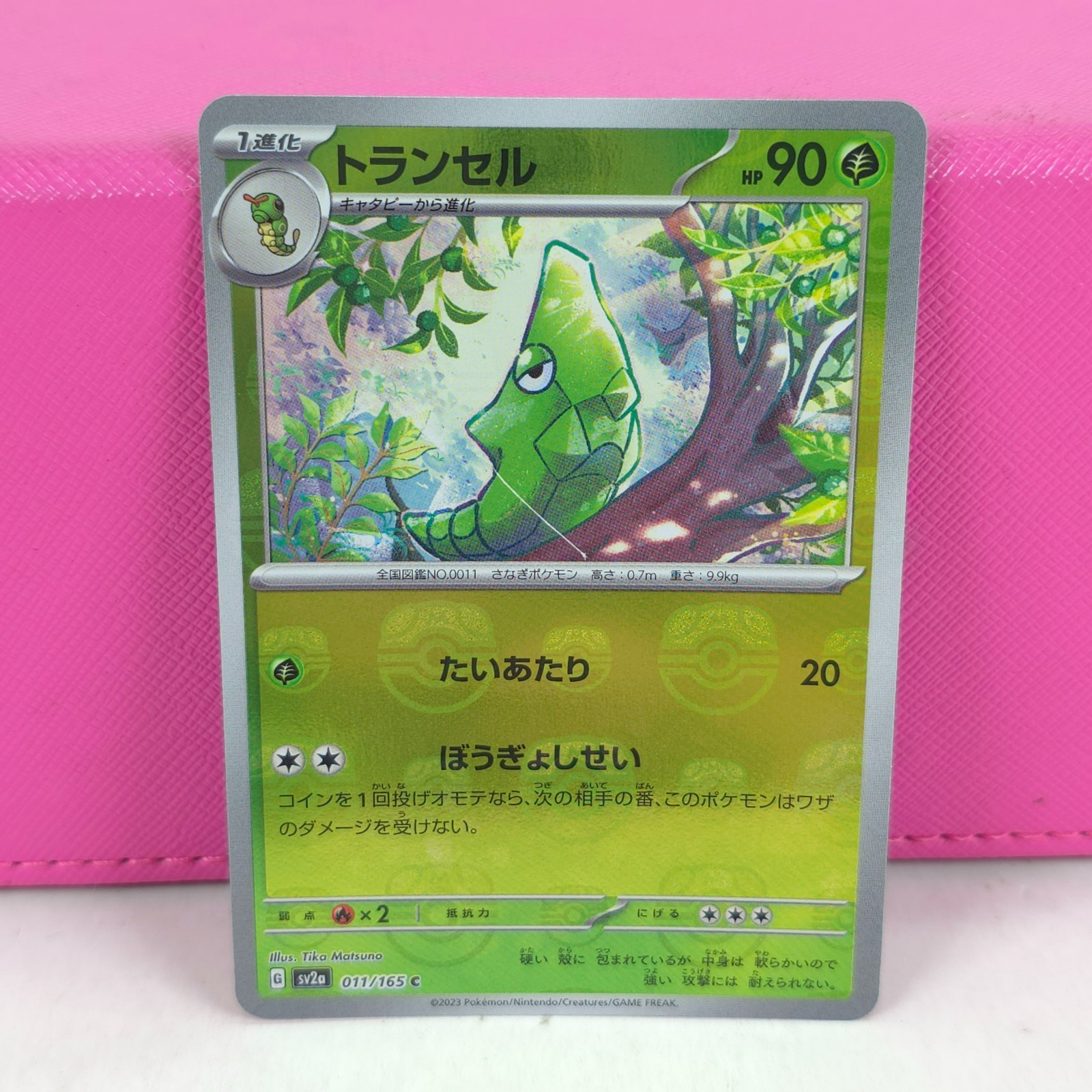 Metapod Master Ball Holo 011/165 sv2a 2023 Pokemon Card Japanese