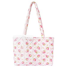 Quilted Small Tote Bag for Women, Lightweight Floral Shoulder Bag,Soft Colleg...
