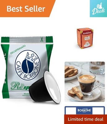 Miscela DEK Decaf Espresso Pods - Dark Roast, 50 Count, Nespresso Compatible