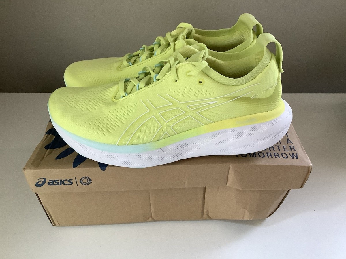 NEW Asics Gel-Nimbus 25 Men's Running Shoes Yellow Sz 10