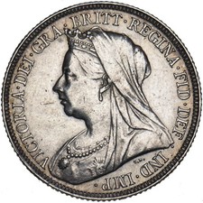 1898 Shilling - Victoria British Silver Coin - Nice