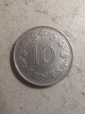 Malta 10 Cents 1972 /24678